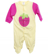 Body sơ sinh Thái in hình khỉ con, dâu tây X6-85