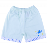 Quần sơ sinh Bieber (cộc, màu xanh)