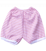 Quần đùi sơ sinh dệt kim kẻ