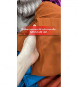 Chiphon màu cam mềm xuôn 100k/5m khổ 1,5