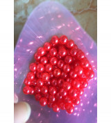 100g hạt nhựa giả ngọc (hạt cườm) loại có lỗ dùng để sâu chuổi- 8li