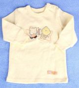 Áo sơ sinh Lullaby cài vai dài tay bé trai (màu vàng)