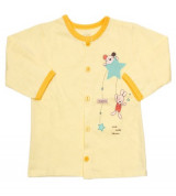 Áo sơ sinh dài tay Miomio (ngôi sao vàng)