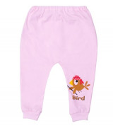 Quần dài sơ sinh bo gấu Lovemom (màu hồng)