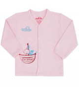 Áo sơ sinh cao cấp Bieber (dài, hồng)