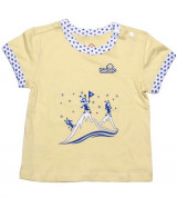 Áo sơ sinh Bieber bé trai (cộc, vàng)