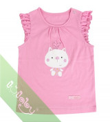 Áo sơ sinh tay bèo Lullaby bé gái (màu hồng)