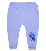 Quần dài sơ sinh bo gấu Lovemom (màu xanh dương)