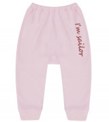 Quần sơ sinh Bieber (dài, hồng)