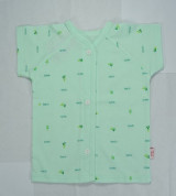 Áo cộc tay sơ sinh IQ Baby (xanh bích)
