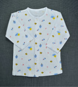 Áo sơ sinh dài tay AB (màu xanh)