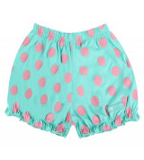 Quần đùi sơ sinh bèo gấu Lullaby bé gái (màu xanh)