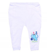 Quần dài sơ sinh bo gấu Lovemom (màu trắng)