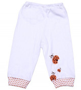 Quần sơ sinh Bieber (dài, màu trắng)