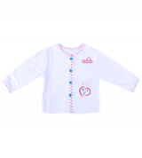 Áo sơ sinh Bieber (dài tay, màu trắng)