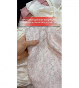 Tweed họa tiết nổi Hồng nhạt 180k/2m khổ 1,5