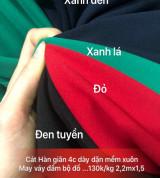 Vải cát hàn cao cấp 130k/kg đc 2,2mx1,5 giãn 4c