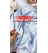 Lụa satin cao câp xanh nhạt 140k/5m khổ 1,5