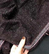 Dạ tweed kim tuyến nâu đậm 120k/3m khổ 1,5m