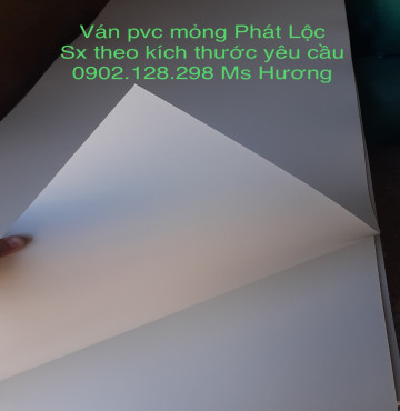 Tấm nhựa mỏng PVC 0.9 mm làm rập cải tiến