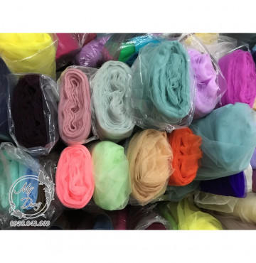 [Đủ màu] Combo 20m voan lưới mềm, lưới tutu, lưới lục giác - Chuyên dùng may đầm cưới, trang trí, đầm thời trang...