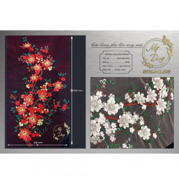 [Đủ màu] Combo 2 Bông Hoa Mai Đào khổ lớn (nhiều màu lựa chọn)