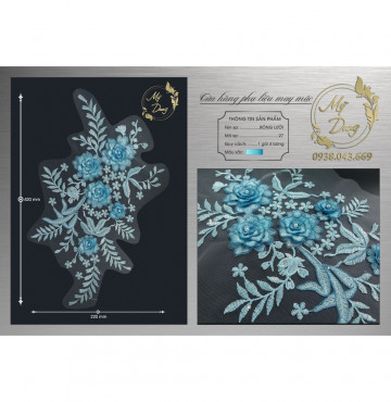 [Đủ màu] Combo 4 Bông lưới 3D phối váy cực xinh (nhiều màu lựa chọn)