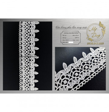 Dây Ren chỉ 6F màu kem (Dây dài 13,5 met)