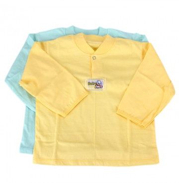 Áo sơ sinh Baby Born cổ trụ cúc bấm