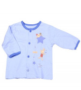 Áo sơ sinh dài tay Miomio ngôi sao xanh