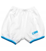 Quần đùi sơ sinh bo ống Lullaby (màu trắng)