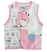 Áo gile nỉ sơ sinh in hình gấu 12068