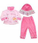 Bộ nỉ sơ sinh băng lông 3 chi tiết Nanmet