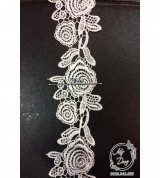 [Nhiều màu] Ren chỉ bông hồng (Dây dài 13,5 mét - Rộng 5,5 cm)