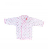 Áo sơ sinh Babee cổ tim chấm bi tay dài