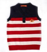 Áo len gile 37305 dành cho em bé sơ sinh kiểu sọc ngang