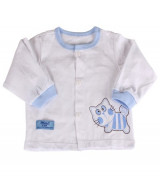 Áo sơ sinh Mimi cúc giữa cho bé 3 - 6M (áo dài tay bo)