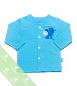 Áo sơ sinh cúc giữa Lullaby (màu xanh)