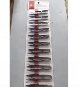 Vỉ 12 cái kéo bấm chỉ inox có tay đệm đỏ tiện loại Sử dụng cắt chỉ thừa