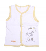 Áo gile sơ sinh 2 lớp Lullaby (màu trắng)