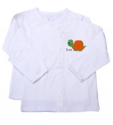 Áo Lullaby cúc giữa dài tay màu trắng (loại dày)