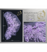 [Nhiều màu] Combo 4 Bông lưới 3D (Phụ liệu may mặc)