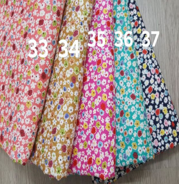 Vải thô cotton tồn kho hoa nhí 5m khổ 1m5