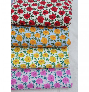 Vải thô hoa tồn kho