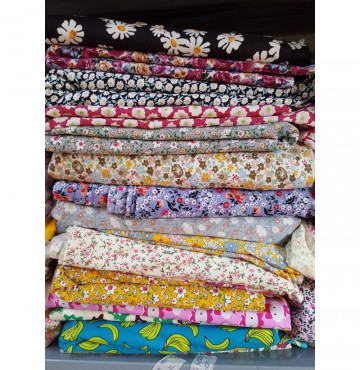 Vải thô tồn kho hoa sale