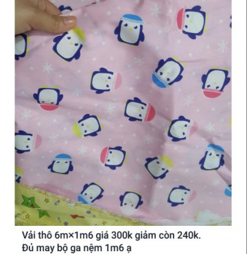 Thanh lý Vải thô và voan sale