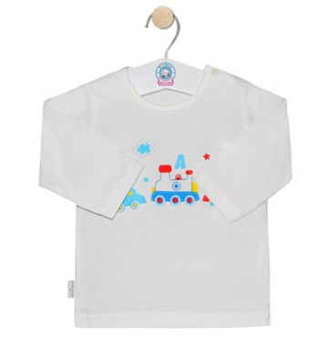 Bán buôn áo dài in trắng Hello B&B nút vai