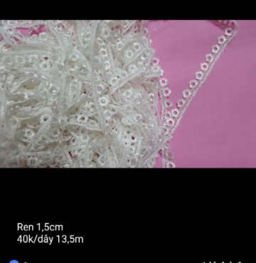 Thanh lý Viền thô, ren và nút