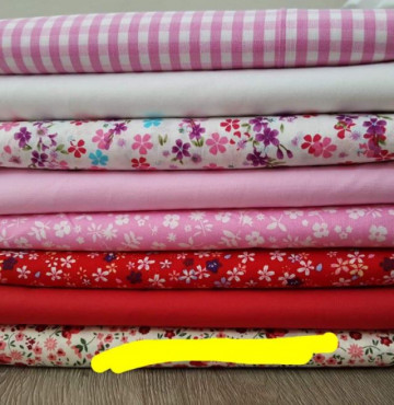 Thanh lý vải Thô hoa và trơn 14m