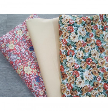 Vải thô tồn kho hoa sale và bộ kềm nút